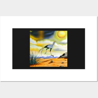 Secretary Bird 3 Posters and Art